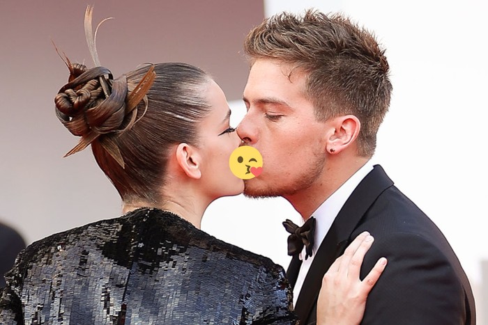 VENICE, ITALY - AUGUST 31: Barbara Palvin and Dylan Sprouse attend the 