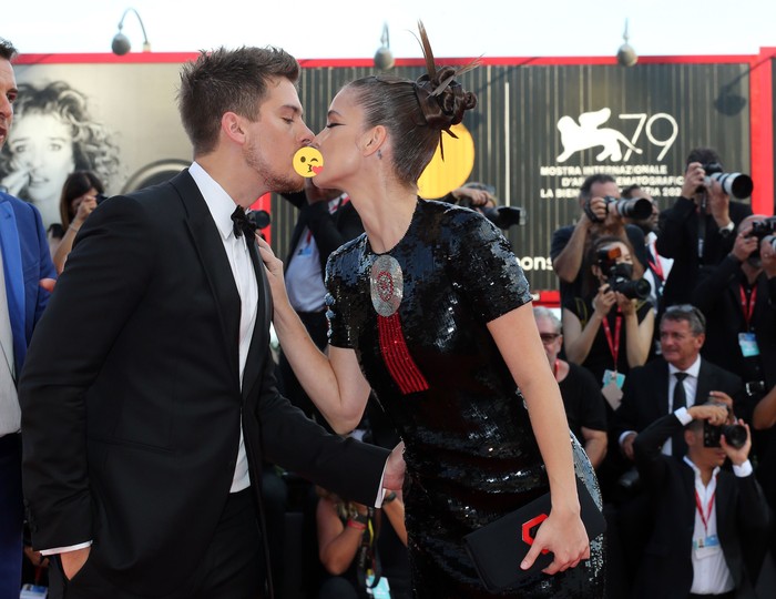 VENICE, ITALY - AUGUST 31: Barbara Palvin and Dylan Sprouse attend the 