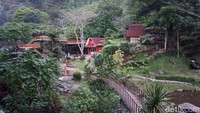 Kawasan Air Terjun Dlundung Mojokerto dari kejauhan/Foto: Enggran Eko Budianto/detikJatim