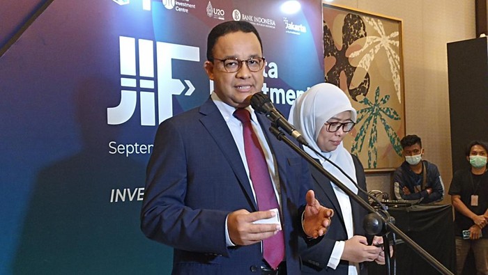 Anies Baswedan di Hotel Fairmont, Senayan, Jakarta.