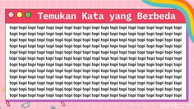 Yakin Punya Mata yang Tajam? Tes di Sini, Temukan Kata yang Berbeda