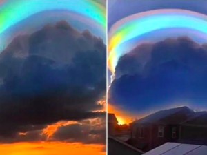 Awan Pelangi Ajaib Muncul di Langit China