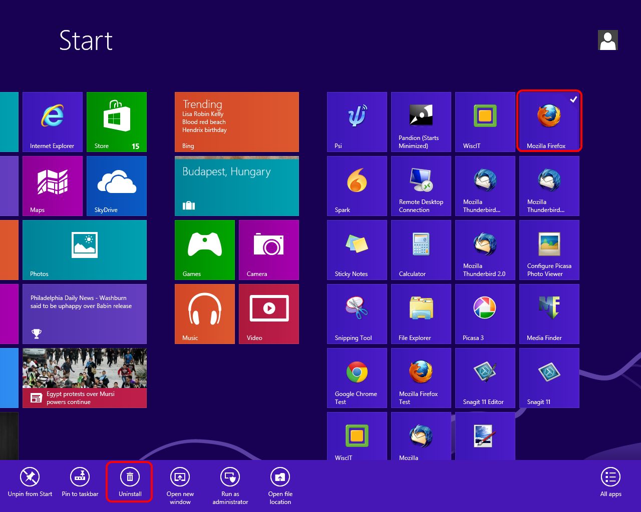 Ilustrasi cara uninstall aplikasi di laptop.