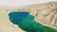 Danau Bailanghe di Ganshu, China, pada 16 April 2020 terlihat sangat indah. Foto ini diambil pada 16 April 2020 lalu.