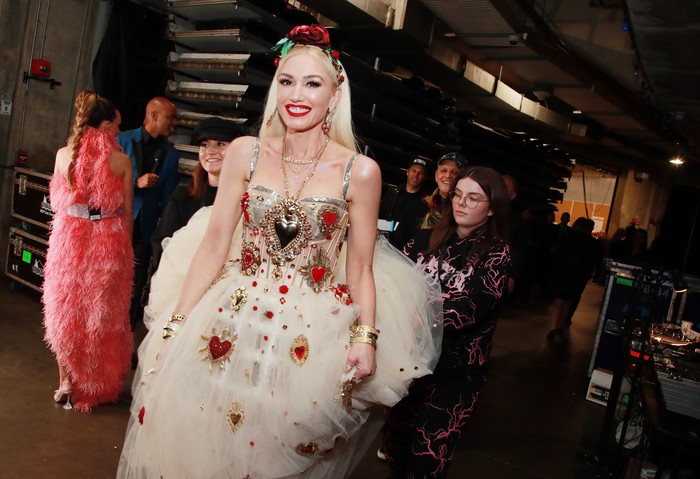 Gwen Stefani LOS ANGELES, CALIFORNIA - JANUARY 26: Gwen Stefani attends the 62nd Annual GRAMMY Awards at STAPLES Center on January 26, 2020 in Los Angeles, California. (Photo by Rich Fury/Getty Images for The Recording Academy)
