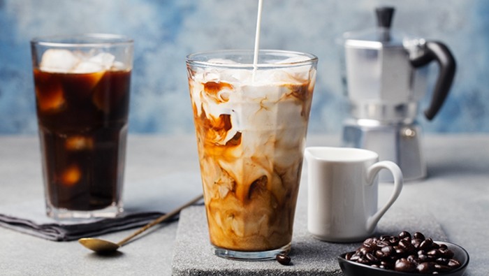 Ilustrasi Iced Coffee Latte