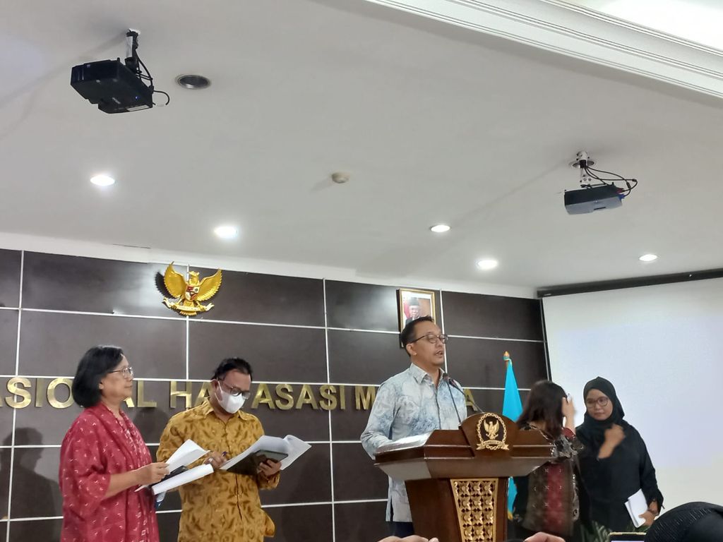 Konferensi pers Komnas HAM (Anggi-detikcom)