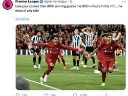 Klopp Time Membahana di Linimasa Usai Liverpool Menang Dramatis