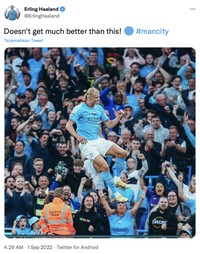 Penyerang anyar Man City, Earling Haaland, kembali membukukan hat-trick secara berturut-turut yang kali ini gawang Nottingham Forest jadi sasarannya.