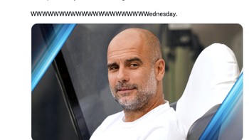 Tren positif Man City di bawah asuhan Pep Guardiola. Foto: Twitter