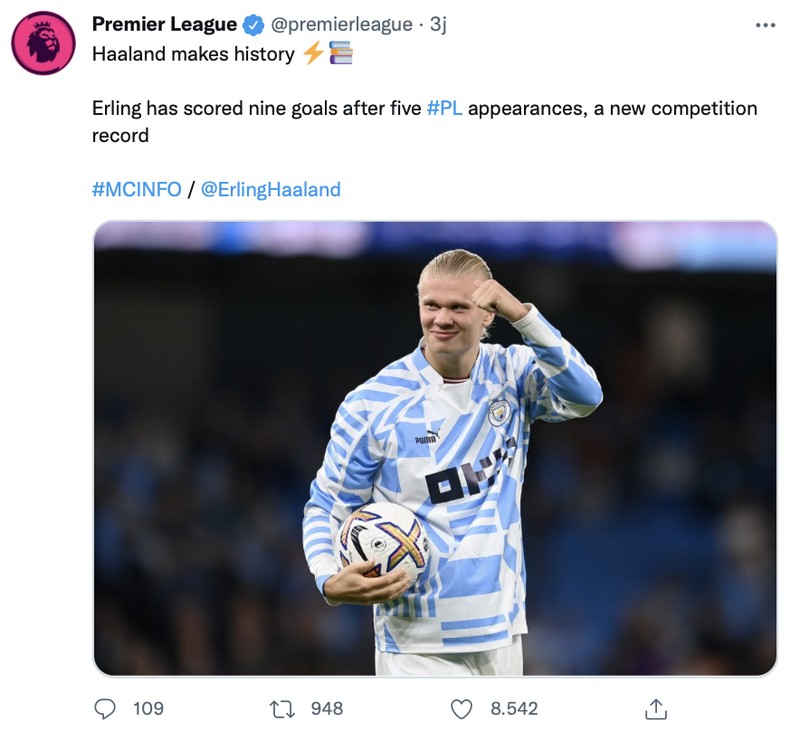 Penyerang anyar Man City, Earling Haaland, kembali membukukan hat-trick secara berturut-turut yang kali ini gawang Nottingham Forest jadi sasarannya.