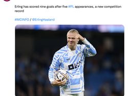 Meme Erling Haaland Tokcer, Man City Makin Beringas