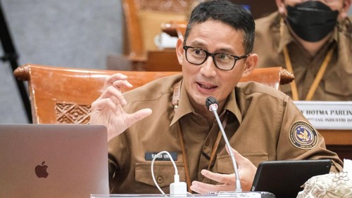 Menparekraf Sandiaga Salahuddin Uno mengusulkan tambahan anggaran Kemenparekraf/Baparekraf tahun 2023 sebesar Rp4.186.990.000.000 dalam rapat kerja dengan Komisi X DPR RI, Jakarta, (31/8/2022).