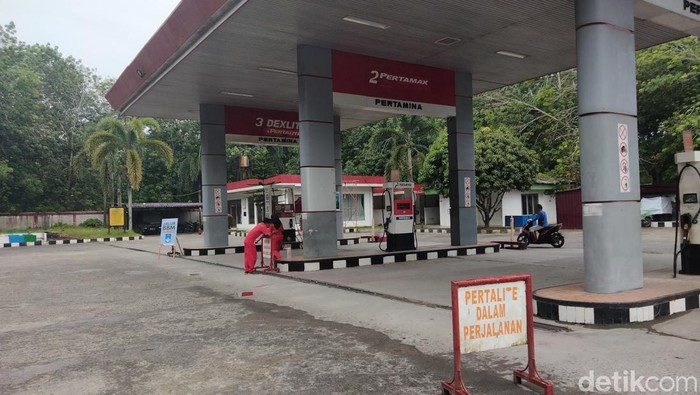 SPBU di Asahan kehabisan stok BBM.