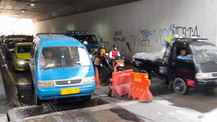 Titik kerusakan baru tutup got di underpass Jl Sholeh Iskandar (Sholis) Kota Bogor.
