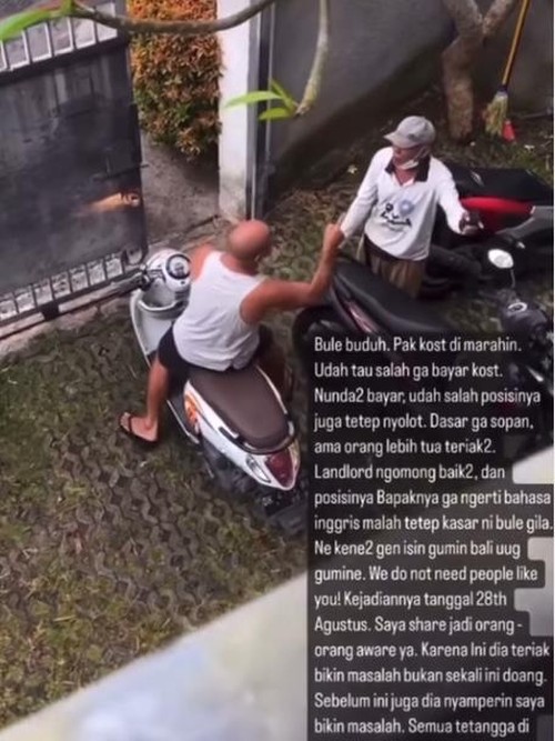 viral bule yang berlaku arogan di sebuah kosan di Jalan Umalas 1 No 95, Kerobokan, Kuta Utara Badung