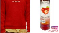 Meski sudah berusia 38 tahun tapi Lee Dong Wook tampil imut saat disajikan dengan sirup rasa strawberry. Foto: Site News