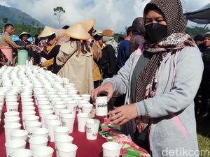 Ramai-ramai Wisatawan Dieng Culture Festival Minum Purwaceng