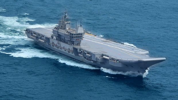 Kapal Induk Vikrant Kapal induk Vikrant menjadi kapal indul buatan lokal pertama India. Ini membuat India sejajar dengan sejumlah negara elit yang mampu membangun kapal induknya sendiri.