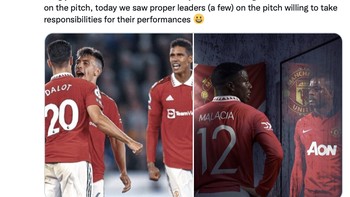 Netizen senang tanpa kapten Maguire, MU bukan tidak mungkin meraih kemenangan. Foto: Twitter