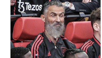 Wajah CR7 lama-lama di bangku cadangan. Foto: Twitter