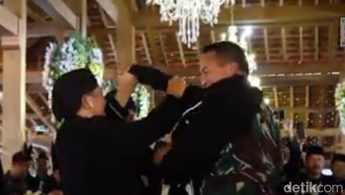 Panglima TNI Jenderal TNI Andika Perkasa di acara 1 abad PSHT