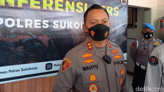 Kapolres Sukoharjo AKBP Wahyu Nugroho Setyawan, saat ditemui di Mapolres Sukoharjo, Jumat (2/9/2022).