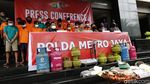 Tampang Belasan Pengoplos Elpiji, Kini Meringkuk di Tahanan