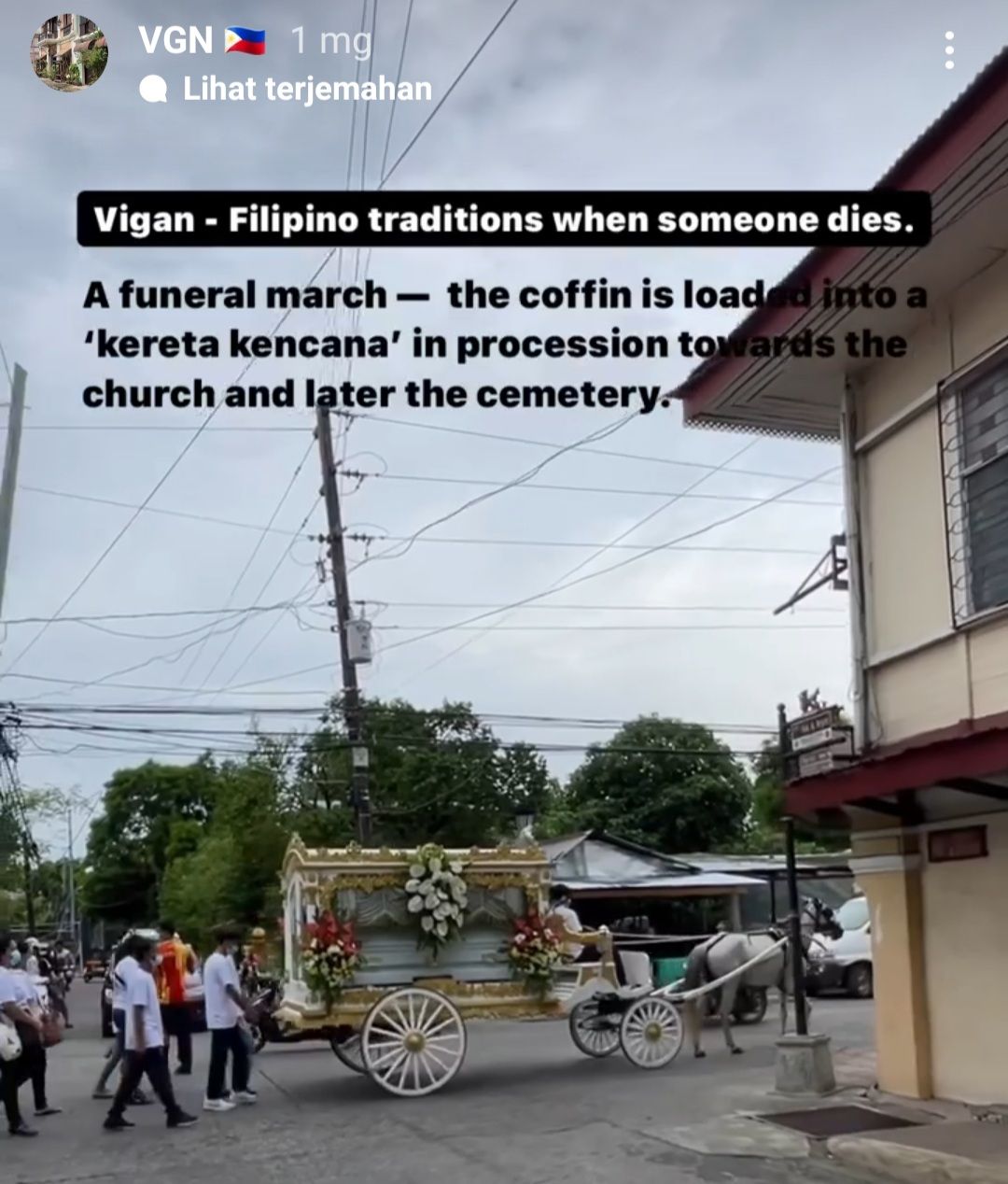 Prosesi pemakaman di Filipina