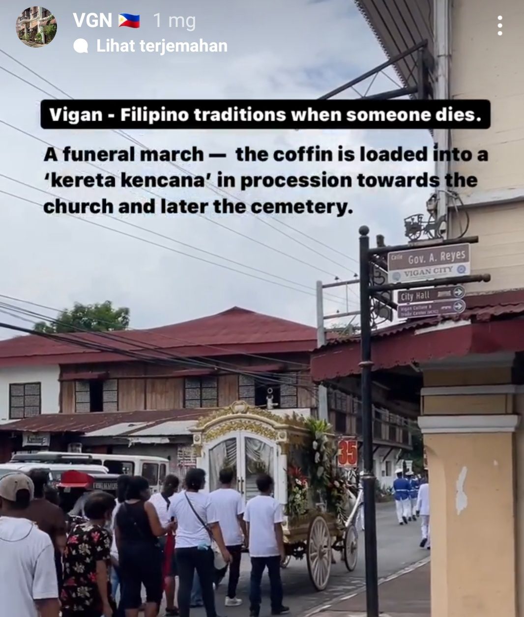 Prosesi pemakaman di Filipina