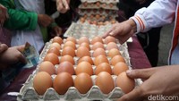 Di sini telur ayam dijual Rp 27.000/Kg.
