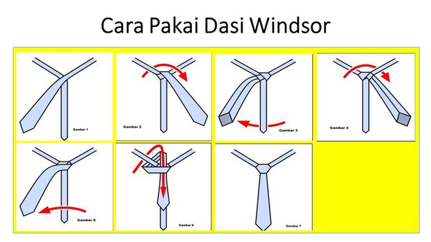 Cara memakai dasi.