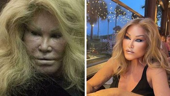 Foto asli vs yang dipajang di Instagram. Foto: Reddit