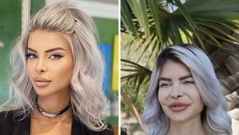 Postingan di Instagram vs saat live di TV. Foto: Reddit