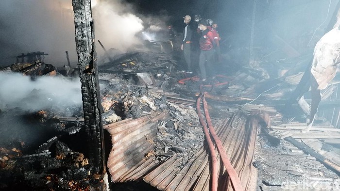 Kondisi Pasar Lettu Bakri, Kota Sukabumi pasca terbakar