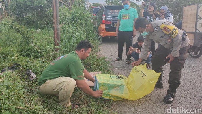 Penemuan mayat bayi di Beji, Kota Depok (Rizky/detikcom)