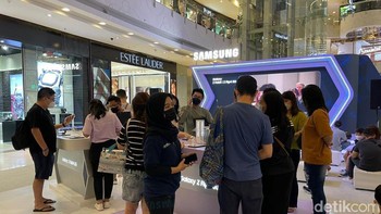 Samsung menggelar Consumer Launch Galaxy Z Fold 4 dan Flip 4 di Central Park pada 2-4 September 2022. Foto: detikINET
