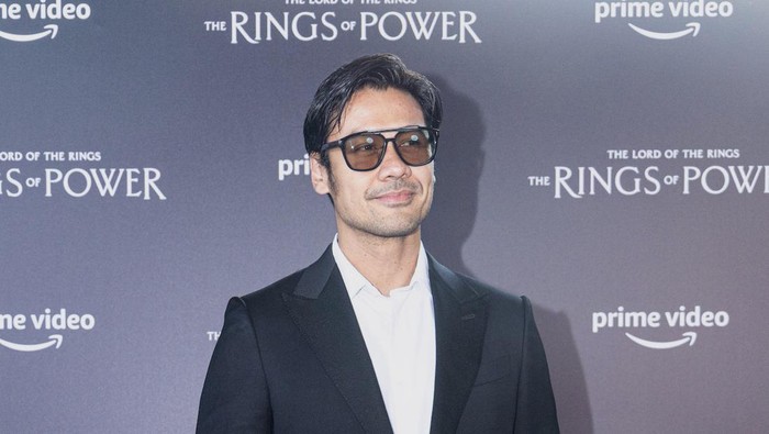 Selebriti Indonesia di Premier The Rings of Power yang digelar di Singapura pada Kamis (1/9/2022).