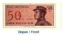 Rp 0,50/TE 1964 - Dwikora. Tanggal pencabutan 15 November 1996.Foto: Dok. Bank Indonesia