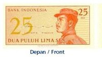 Rp 0,25/Tahun emisi 1964 - Dwikora. Tanggal pencabutan 15 November 1996.Foto: Dok. Bank Indonesia