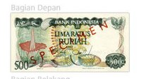 Rp 500/Tahun emisi 1982.Tanggal pencabutan 1 Mei 1992.Foto: Dok. Bank Indonesia