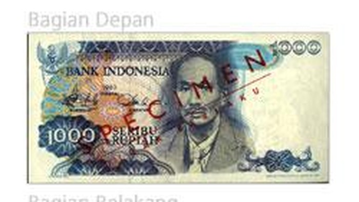 Uang kertas Rupiah yang ditarik dari peredaran, tidak berlaku lagi
