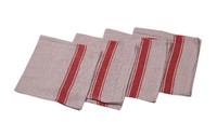  Terakhir ini motif serbet jadul mirip handuk. Biasanya digunakan untuk membersihkan tetesan minyak sampai cipratan kuah dari masakan di dapur.  Foto: Pool/Site