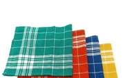 Ada juga serbet jadul yang motif dan kainnya mirip sarung, tetapi dengan motif kotak-kotak dan warna ikonik yang cukup cerah. Foto: Pool/Site