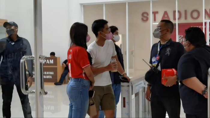 Kaesan dan Erina Gudono di Stadion Manahan Solo, Sabtu (3/9/2022).