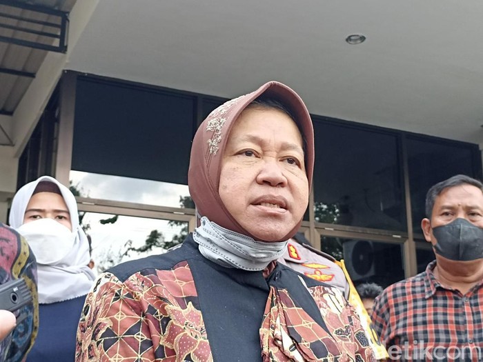 Mensos Risma di Blitar