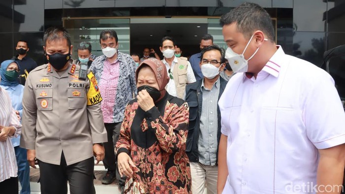 Mensos Risma di Polresta Sidoarjo