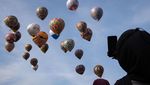 Meriah Festival Balon Udara di Wonosobo, Begini Potretnya