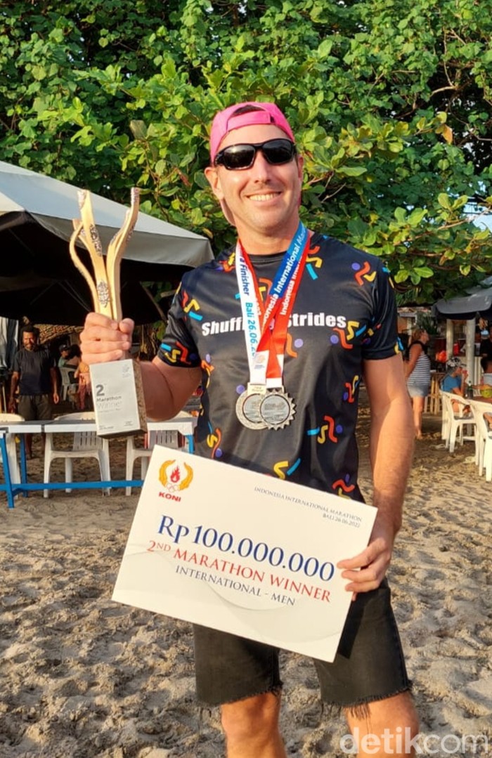 Michael John Ackerman, runner-up Indonesia International Marathon 2022