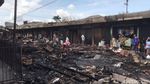 Potret Puing Sisa Kebakaran Pasar Lettu Bakri Sukabumi